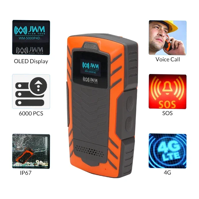 High Precision GPS IP67 Voice Prompt 4G Voice Call SOS Alarm Staff Management Guard Patrol Tour For Power Facilities