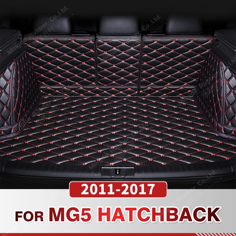 Auto Full Coverage Trunk Mat For MG5 Hatchback 2011-2017 16 15 14 13 12 Car Boot Cover Pad Interior Protector Accessories