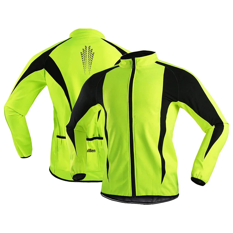 

Man Long Sleeve Cycling Jersey, Bike Top Road Motocross Clothes, Bicycle Green Jacket, Downhill Wear, Pocket Coat, Biker