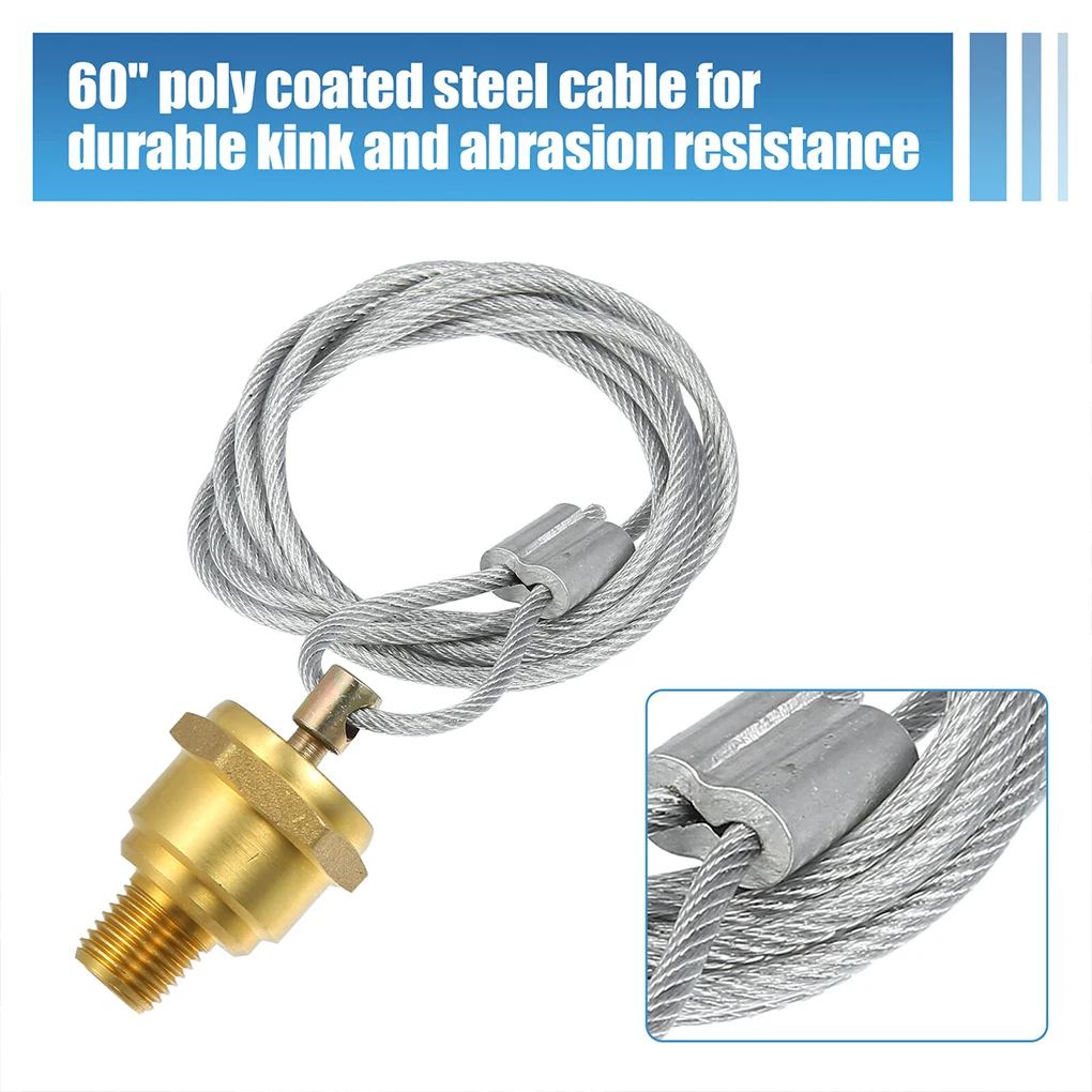 

Универсальный сливной клапан для воздушного бака с кабелем, 2 шт., универсальный фитинг для грузовиков, полуприцепов, коммерческих автомобилей, аксессуары