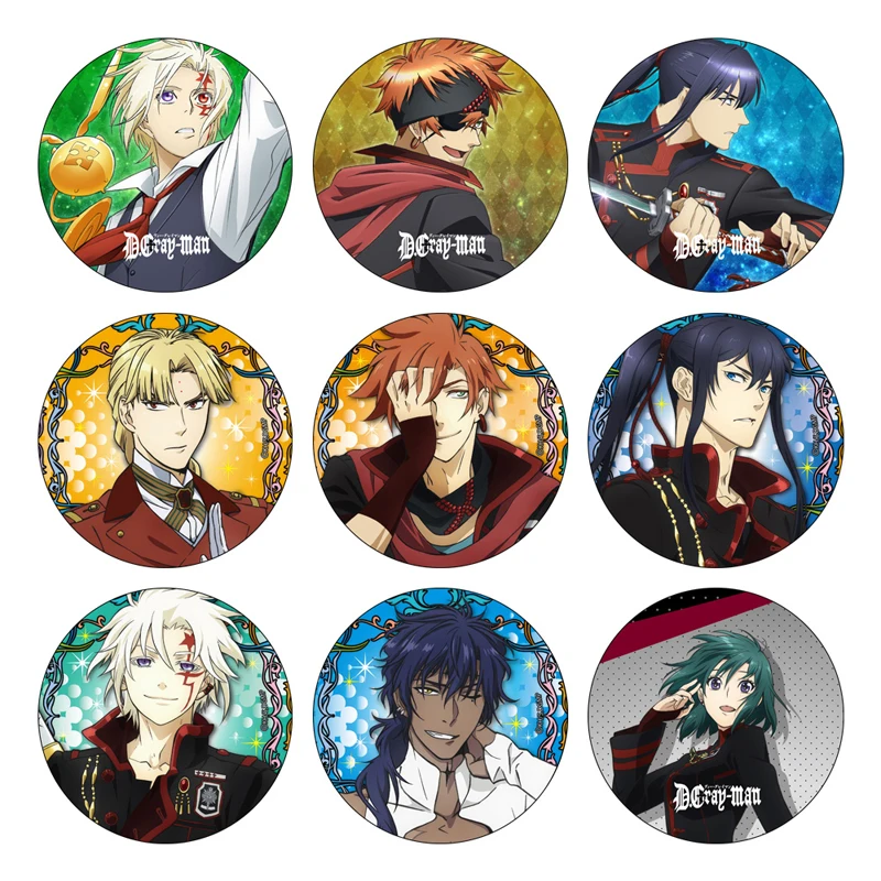 Insignias de Anime D.Gray-man Allen Walker Lenalee Lee Yu Kanda, broches de Cosplay, figura de dibujos animados, pines esmaltados, botones, adornos para mochila