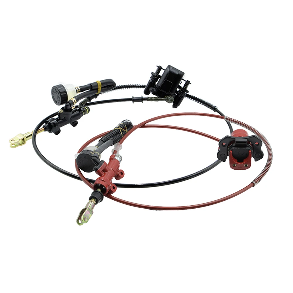 Go Kart 740mm Rear Axle Complete Assembly With 428 Chain 37T Sprocket Hydraulic Foot Brake for DIY ATV Buggy Electric Quad Bike - view 2