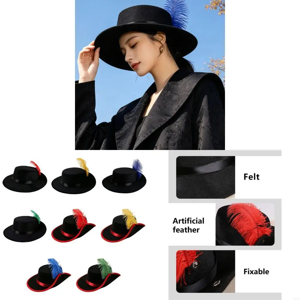 Costume accessory hat with detail for Halloween photo use and parties Y08E
