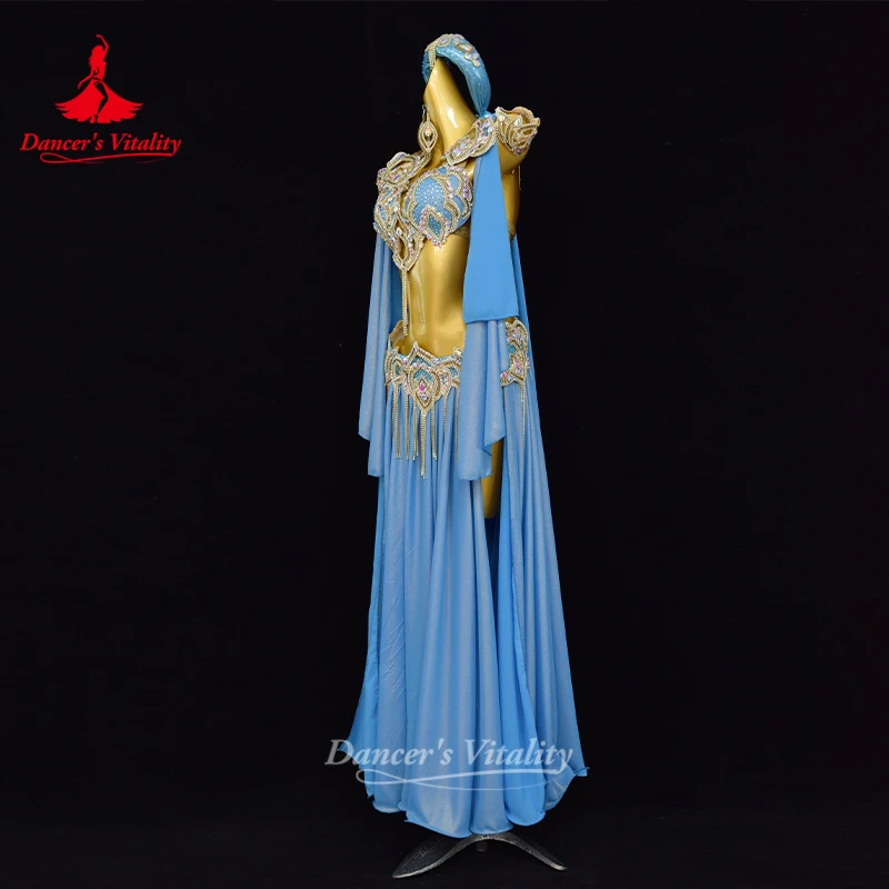 Dancer's Vitality Oriental Dance Luxurious AB Stones Stage Competition Advanced Suit Adult Bellydance Gala Show Clothing Custom