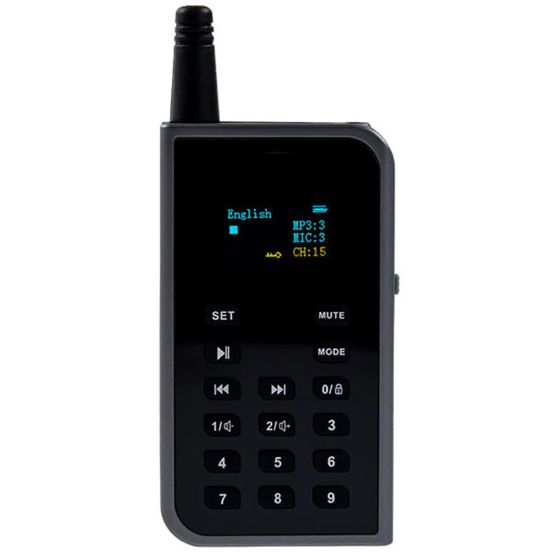 Wireless Audio Tour Guide System 14.5G Store and Transmit Pre-recorded Audios Audio Guide for Museum Tourism Visit