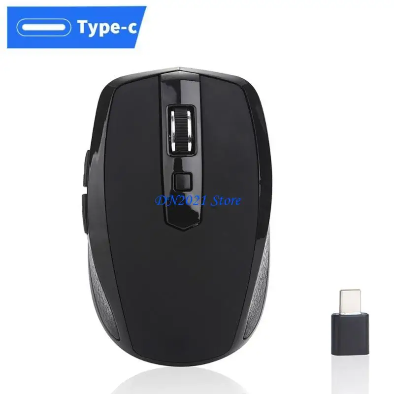F3KE Premium USB Type C Wireless Mouseap 2.4G 3 DPI 6Keys Type C Receiver for Macbook