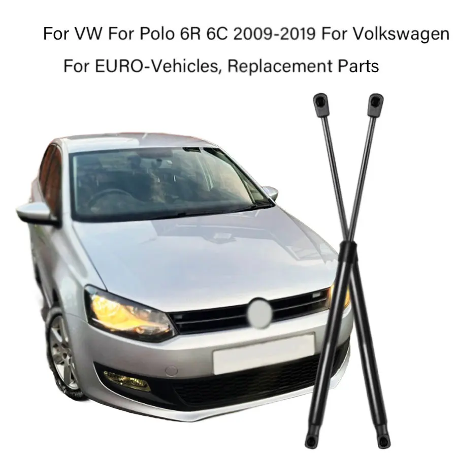 

For VW Polo 6R 6C 2010-2009-2019 6R6827550A For Volkswagen 2pcs Rear Tailgate Boot Gas Struts