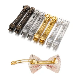 10pcs French Barrette Spring Hair Clips Base Bow Hairpin Supplies For DIY Jewelry Making Accessories Crafts Deco Parts Materials
