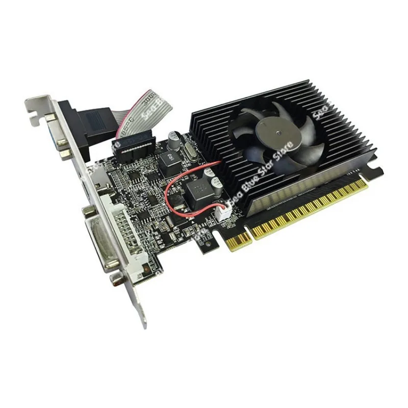 Graphics Card GT610 2G Ddr3 Graphics Card Independent Fan Computer Graphics  Entry-level  Card