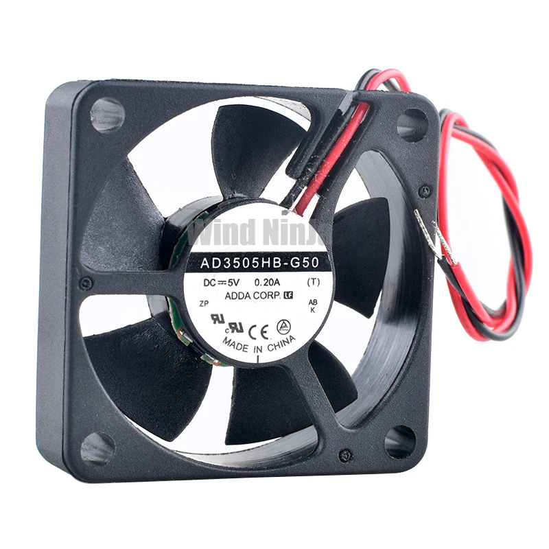 AD3505HB-G50 3.5cm 35mm fan 35x35x10mm DC5V 0.20A Dual ball bearing high-speed micro cooling fan for router power supply