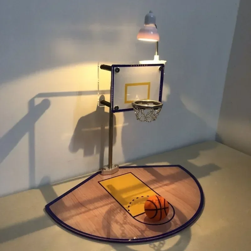 Basketball Hoop Mini Room Desktop Mini Basketball Hoop Ornaments Handmade Original Ornaments Mini Basketball Hoop