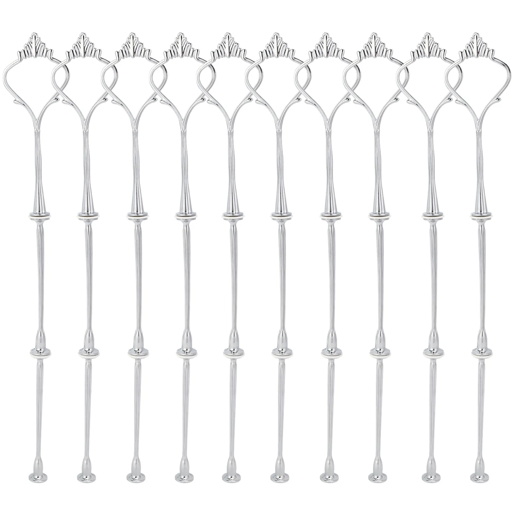 10 x Sets 2 or 3 Tier Cake Plate Stand Fittings Silver Plate Stands New