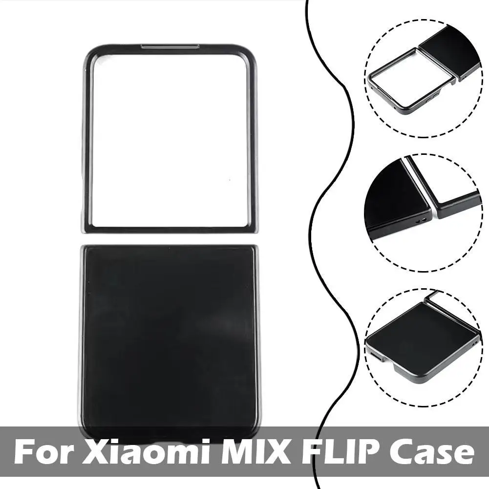 For Xiaomi MIX FLIP Mobile Phone Case Up And Down Folding Screen Inside And Outside Concave Leather Material PC Full Package