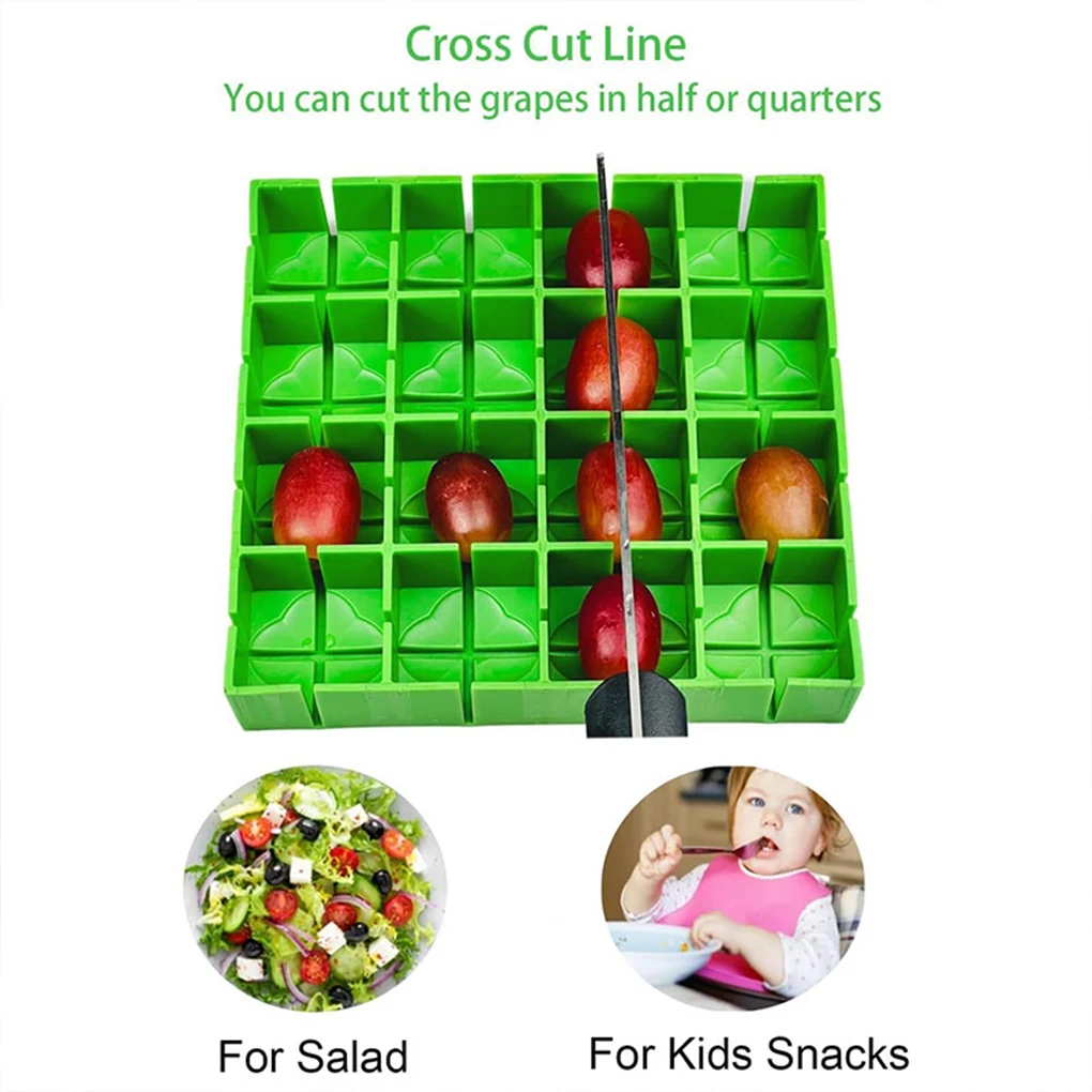 16 Grids Tomato Grape Cherry Slicer Fruit and Vegetable Tool Kitchen Gadget Fruit Vegetable Salad Manual Slicer