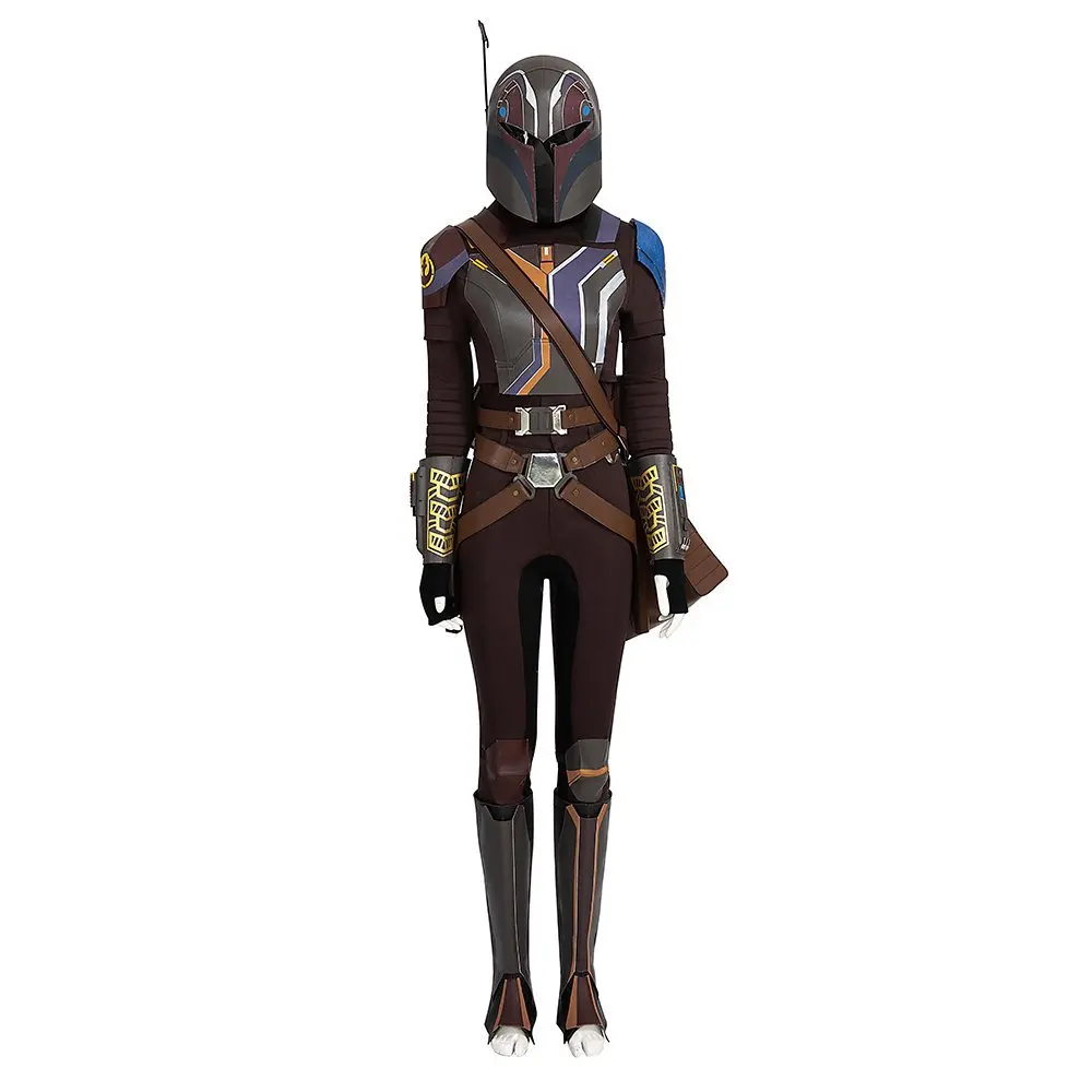 

Sabine Wren Cosplay Fantasia Costume Disguise for Adult Women Bodysuit Tops Pants Belt Outfits Female Halloween Carnival Suit