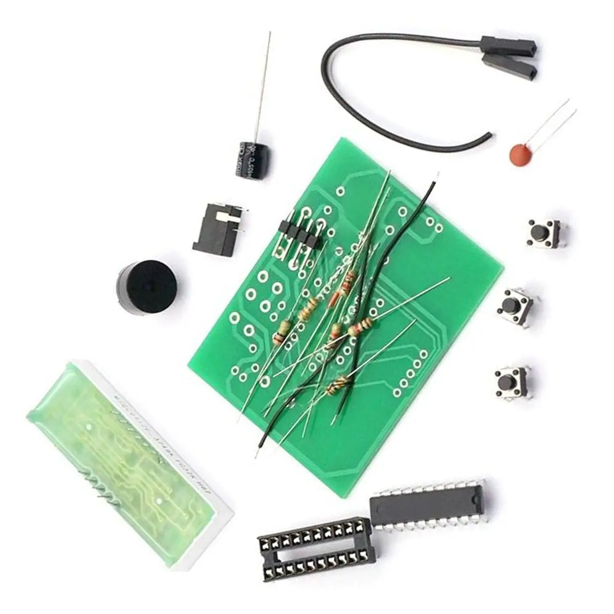 Digital Voltmeter Thermometer DIY Kit, MCU Soldering Training Electronic Components