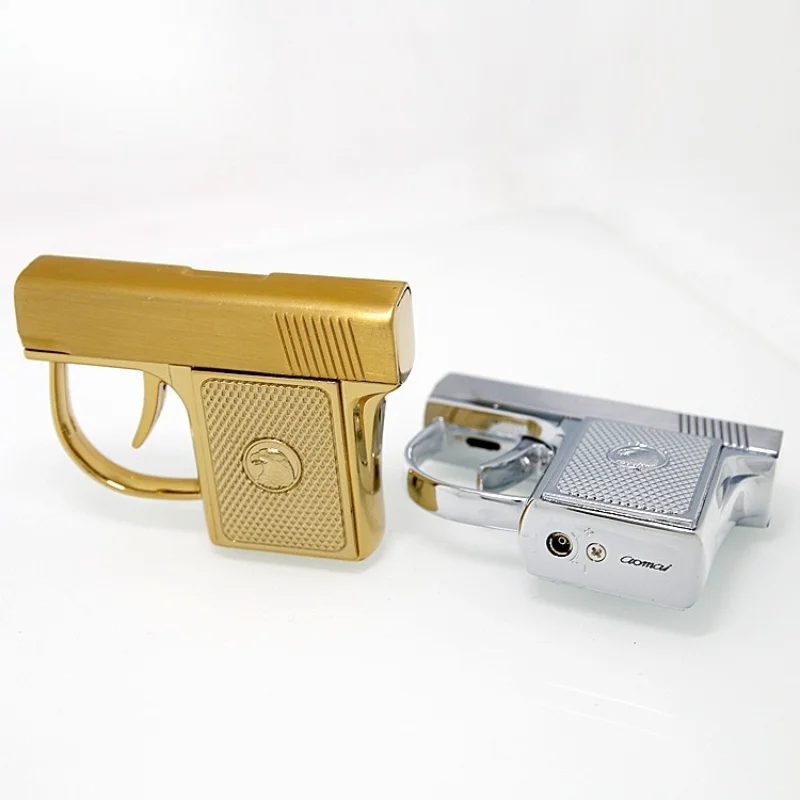 

2025 Military Model Full Metal Portable Mini Gun Lighter Direct Windproof Cigarette Lighters & Smoking Accessories Cigar Igniter