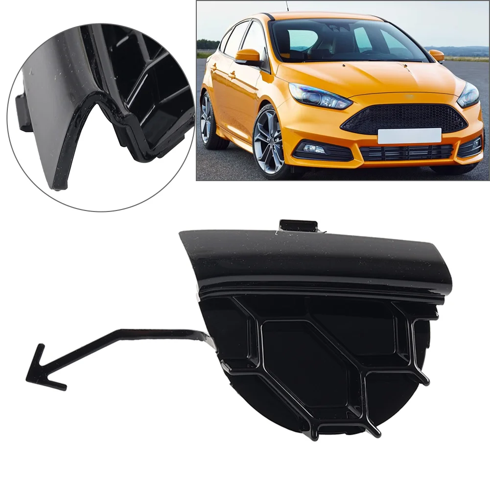 Front Bumper Tow Hook Eye Cover Towing Cap Plastic Black 1880230 For Ford Focus MK3 ST 2014 2015 2016 2017 2018 Car Accessory