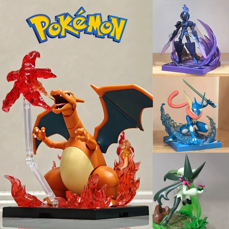 

Blokees Pokemon Assembly Action Figure Pikachu Charizard Anime Original Desktop Decoration Kids Customized Toy Birthday Gifts