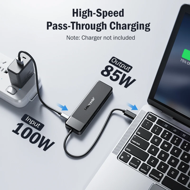 Lemorele-estación de acoplamiento de 10 puertos USB tipo C a HDMI Dual, 4K, 30Hz, VGA, adaptador USB 3,0, PD100W, lector de tarjetas SD para MacBook