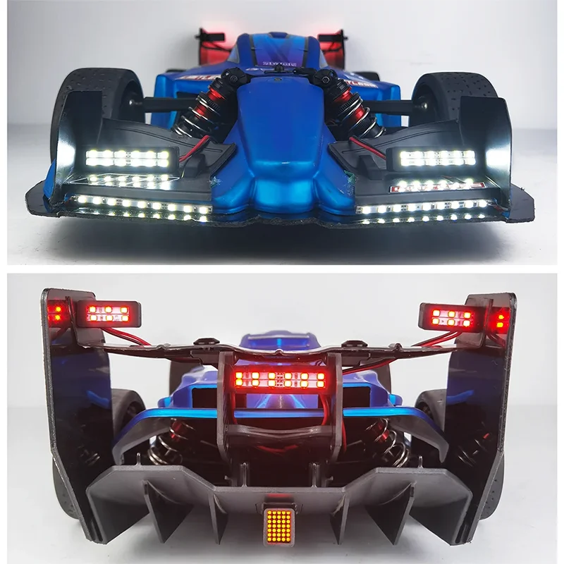 LED จําลองไฟท้ายไฟหน้านําร่องสําหรับ 1/7 ARRMA LIMITLESS F1 ความเร็ว Bash Roller Drift รถอะไหล่