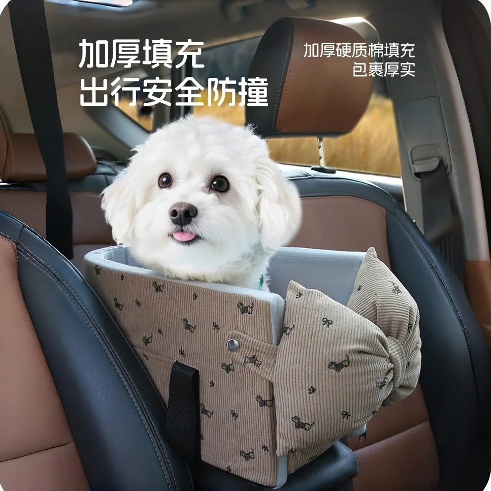 Transportín para coche asiento delantero perros pequeños y medianos gatos - imagen 5