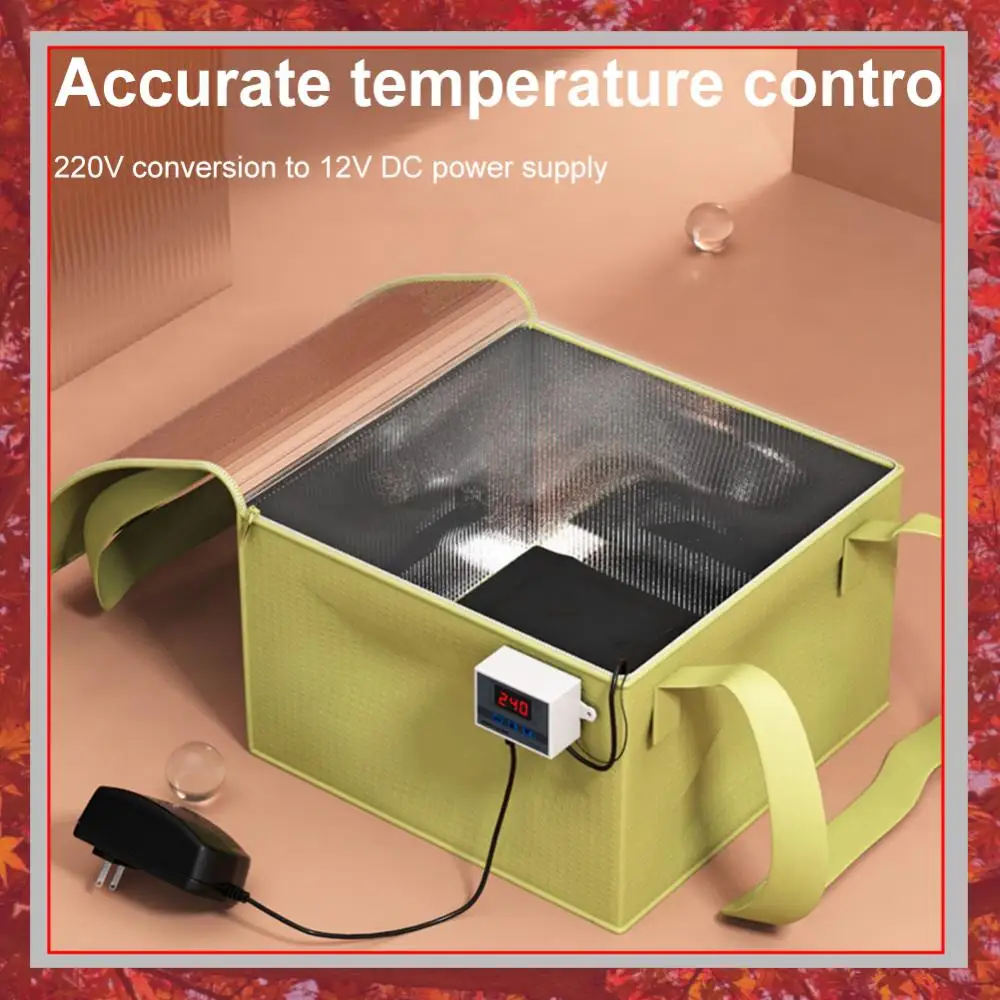 Caja plegable para fermentación de pan con control de temperatura, fermentadora de masa, calentador de masa madre para pizza, yogur y germinación de semillas