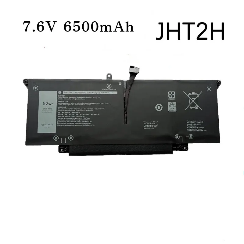High Quality Replacement Laptop Battery For Dell Latitude 7310 7410 JHT2H 7CXN6 6500mAh 7.6V Rechargeable Li-ion Battery