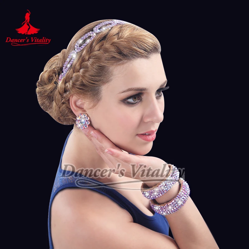 

Adult and Children Dancing Contest&Perform Accessories Ballroom Latin Belly Dance Earrings Luxurious AB Stones Fashion Jewelry