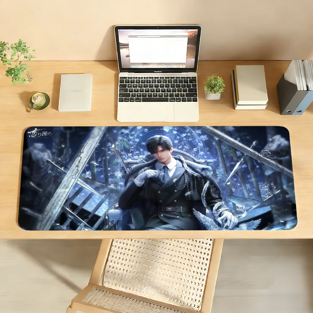 Love And Deepspace Zayne Li Shen Mouse Pad Non-slip Locking Edge PC Laptop Accessories Rubber Office Keyboard Game XXL DeskMat