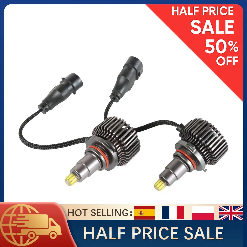 

2pcs 9006 HB4 LED Headlight Bulb Conversion Kit Super Bright 6500K 8000LM High Beam CSP Chips Car Front Light IP68