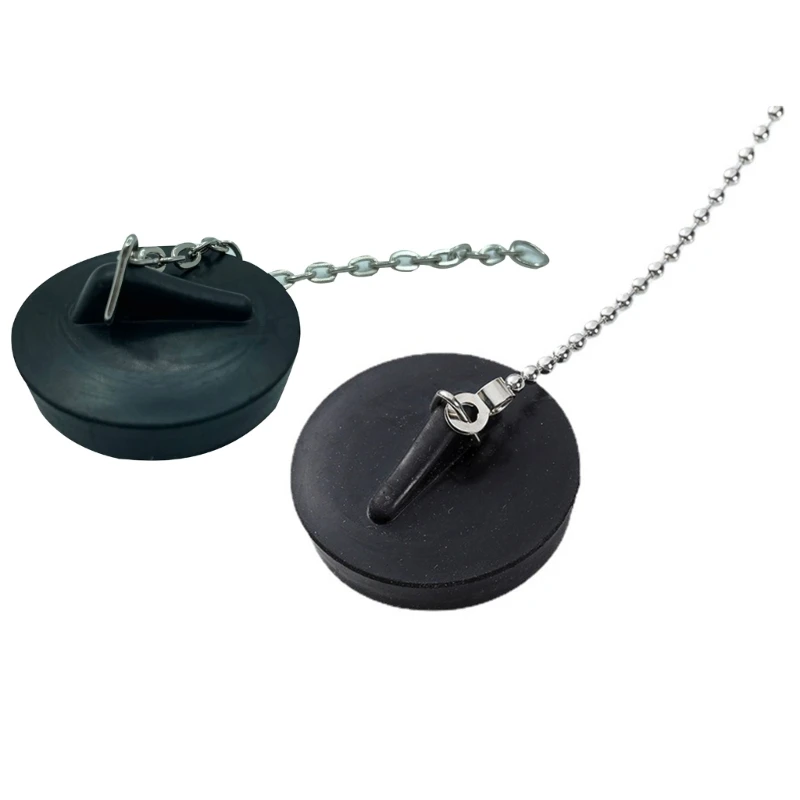 Sink Drain Stopper Durable Drain Stopper with Chain 40mm Diameter Stopper Suitable for Kitchen and Bathroom Sinks