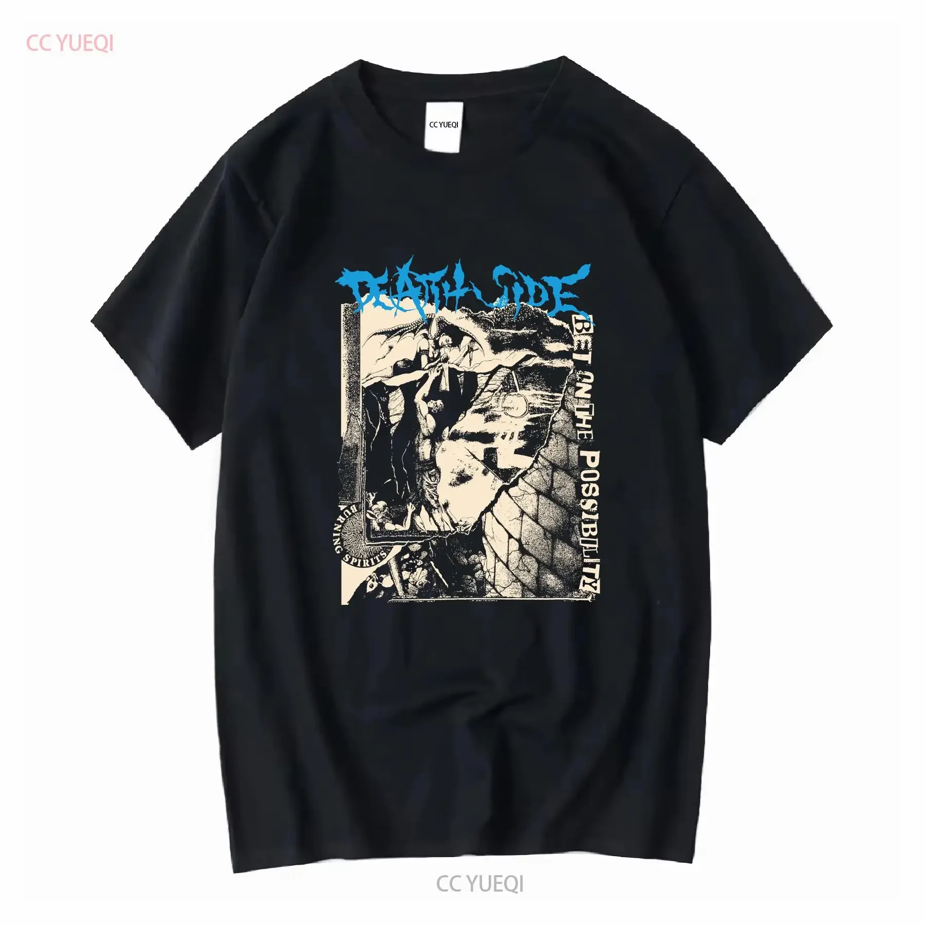 Lado de la muerte por la posibilidad camiseta oficial japonesa hardcore gism gasa vintage lavada ropa de diseñador Unisex