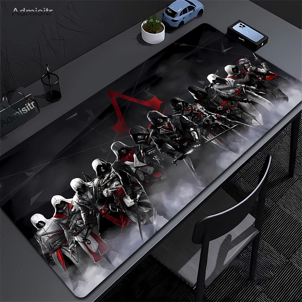 Pc Gamer Assassin S Creed Computer Table Xxl Mouse Pad Gaming Accessories Desk Mat Keyboard Mousepad Cabinet Large 900x400