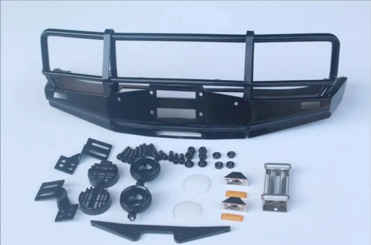 RCRUN Land Cruiser LC80 RUN80 Metal Bumper for 1/10 scale Remote Control toys accessories RC Crawler Car Upgrade parts