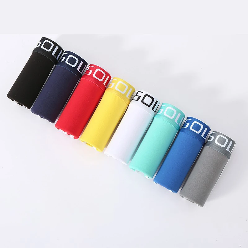 Large Size Men Cotton Underpants Breathable Comfortable Underwear Mid-rise Boxer Shorts Fashion Printed Sexy U Pouch Panties