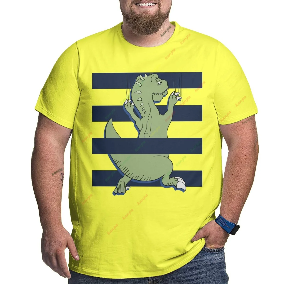 

Cartoon Dinosaur Printing Pattern Summer Casual Mens Men T-Shirt Fashion T-Shirt Short Sleeved Oversized Streetwear Tees 6XL