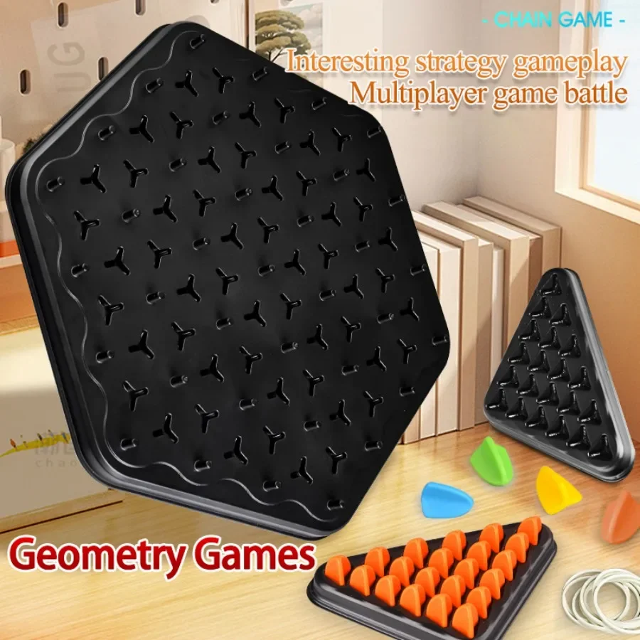 Best-Selling Chain Reaction Tabletop Game, Multiplayer Rubber Band Strategy Game, Educational Family Party Game for Children Aged 6 and Above, Logic Brain Teaser Toy, Suitable for Birthdays, Travel Souvenirs, Graduations, Parties, Christmas, Valentine's Day, Spring Festival, Father's Day, Mother's Day, Teacher's Day, New Year's Day, Qixi Festival, Halloween, Easter, National Day, Children's Day, Suitable as Toy Gifts for Boys and Girls