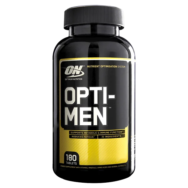 Optimum Nutrition OPTI-MEN 180 Caps - Multivitamínico para Hombres Activos con Más de 75 Ingredientes Activos y Nutrientes Esenciales