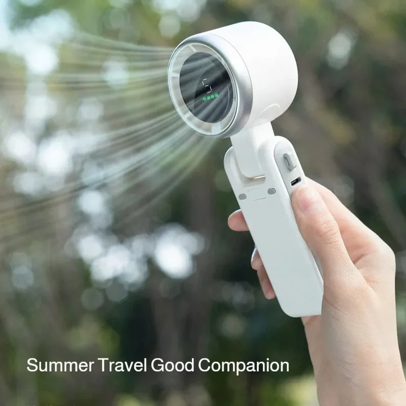 Outdoor Neck Hanging Mini Fan 6h Battery Life Mini Portable Quiet Desk Fan For Student Dormitory Camping Travel Picnic view 2