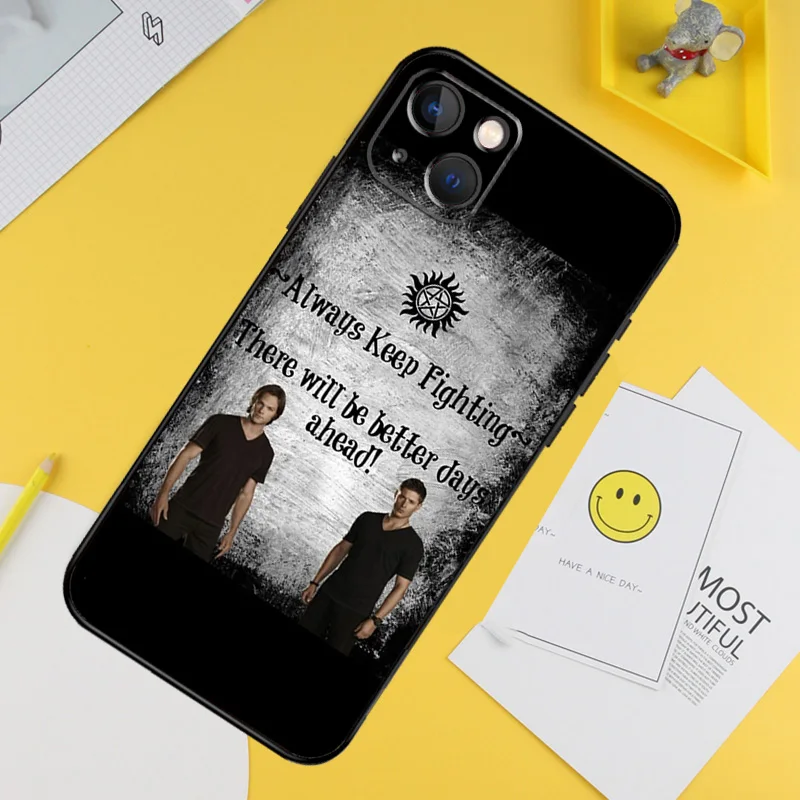 Supernatural SPN Dean And Sam Phone Case For iPhone 14 11 12 13 Pro X XR XS Max 6 6S 7 8 Plus SE 2020 Back Cover