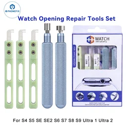 Kit de herramientas de reparación de desmontaje de apertura de batería de reloj 4 en 1 para Apple Watch S4 S5 S7 S8 S9 SE SE2 pantalla LCD Cable flexible de batería