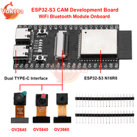 ESP32-S3 CAM Development Board WiFi Bluetooth Module Onboard ESP32-S3 N16R8 OV2640 OV5640 OV3660 Camera Dual TYPE-C Interface