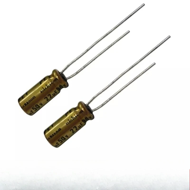 For Nichicon FW 22uF 50v gold Audio Enthusiast Imported Electrolytic Capacitor 5*11 200pcs