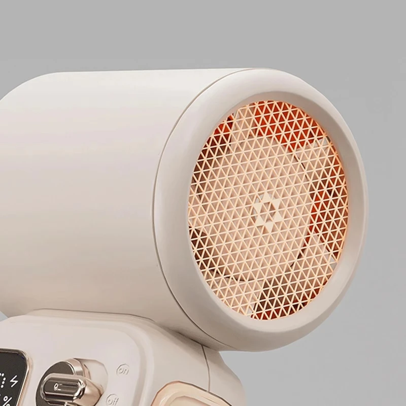 AAAN-Ventilatore manuale turbo ricaricabile: velocità portatili, regolabili, mini design portatile per viaggi, campeggio, attività all'aperto