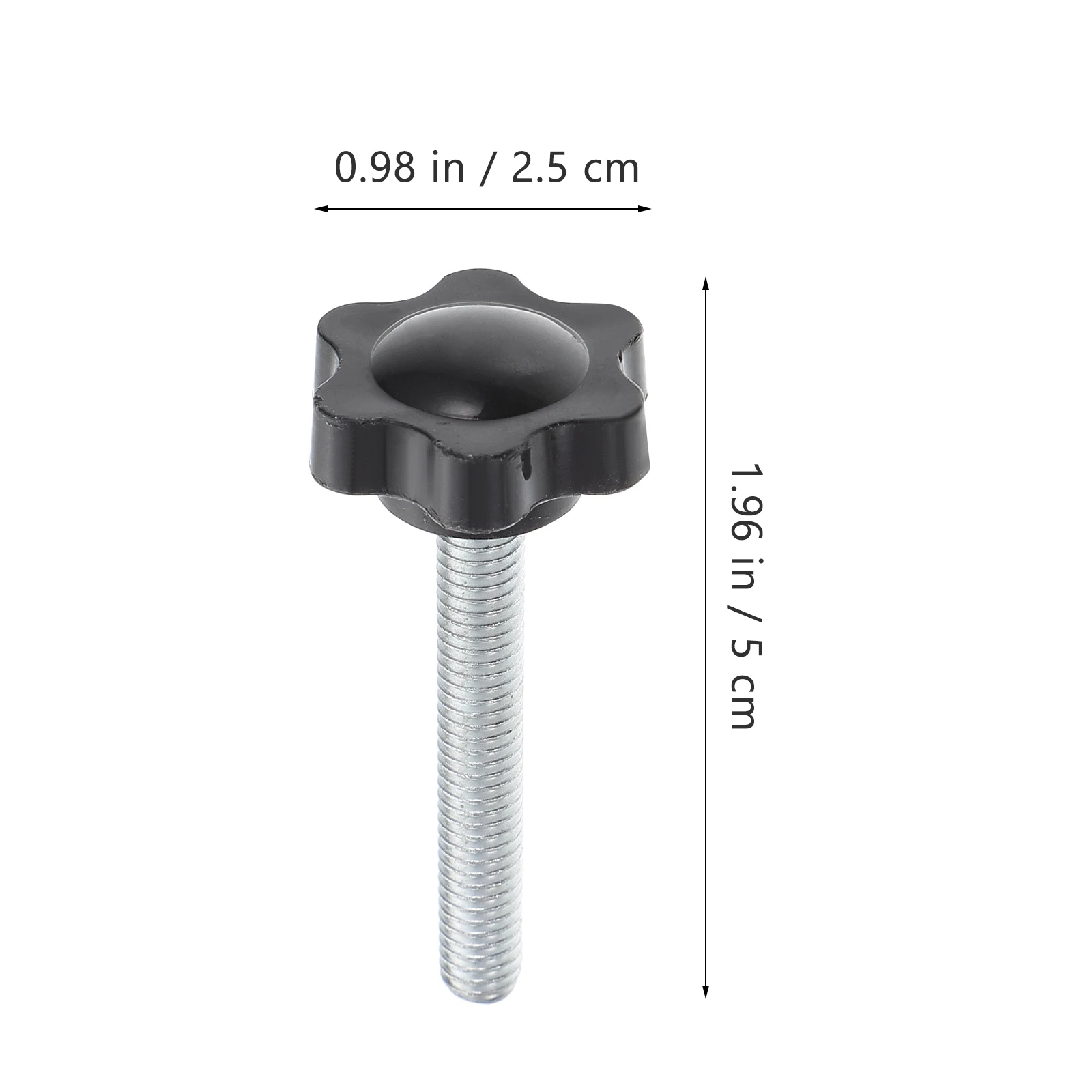 

Hexagonal Star Knobs 40Mm Threaded Clamping Screw Handle Locking Adjusting M4X40 Metal Insert Replacement Part For