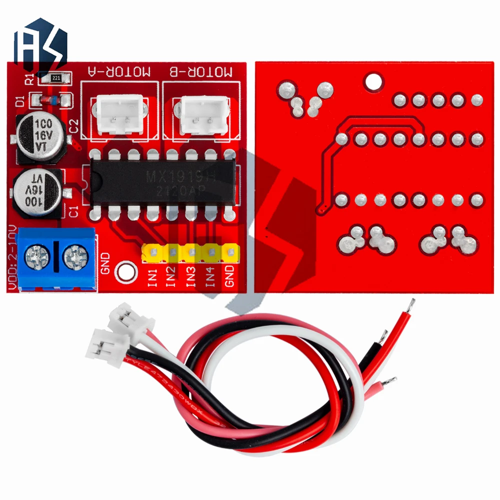 Picture 3: 1PCS 2.5A Dual bridge brushed DC motor Drive Controller Board Module for Arduino smart car robot Low power consumption MX1919
