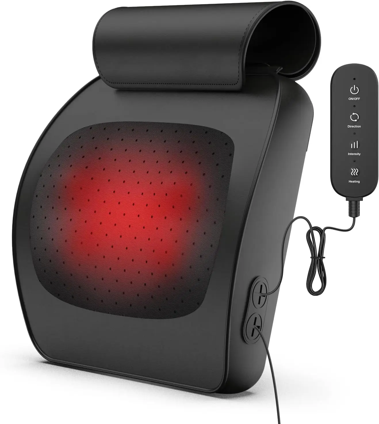 

Heated Shiatsu Massage Pillow for Neck, Back, Shoulders & Legs - Deep Tissue Relief