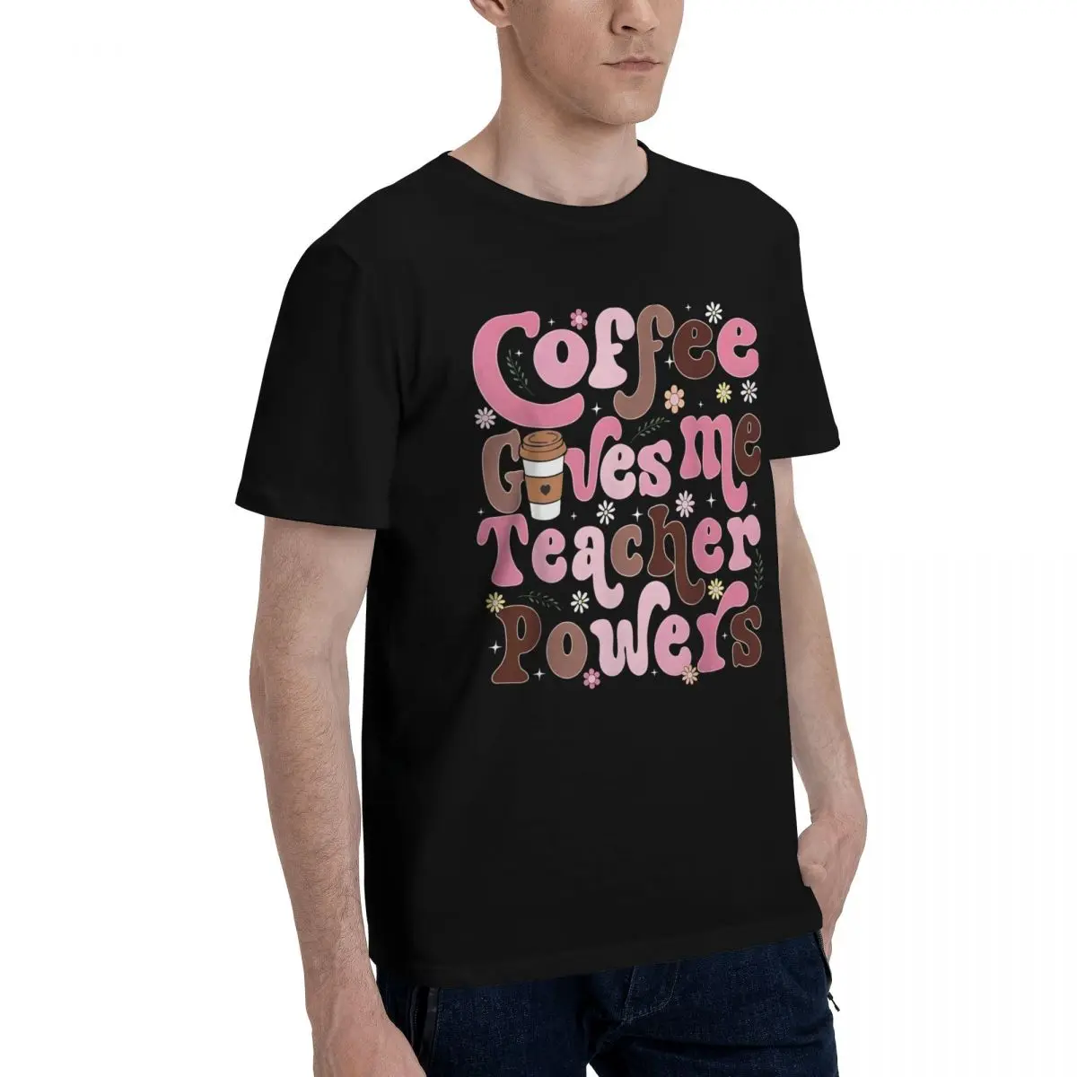 Motion Coffee Teacher Powers Art Print T-shirts Champion Graphic Vintage Vintage Activity competition Eur Size