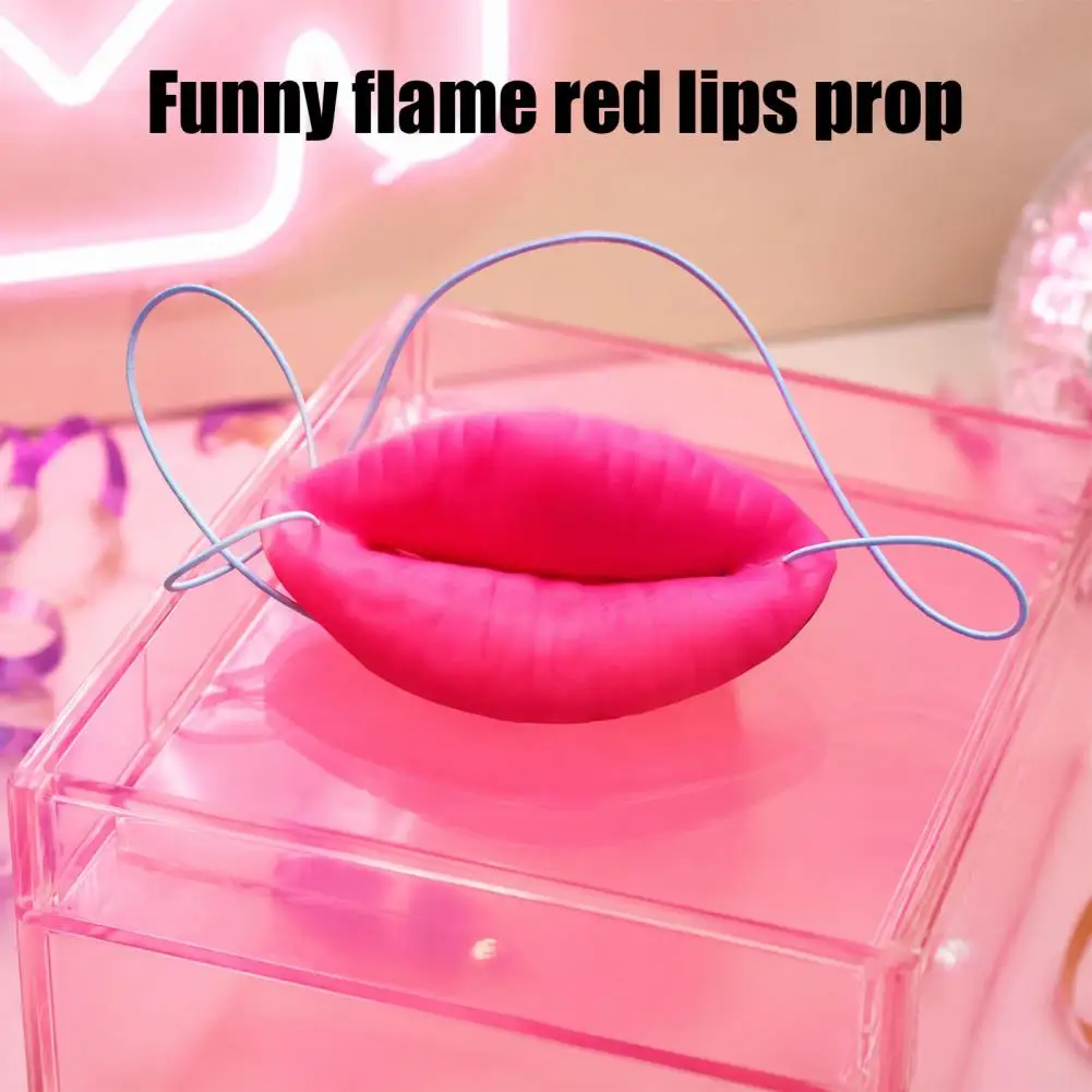 Birthday Party Favors Funny Lip Face Masque Big Sausage Mouth Cosplay Prop Novelty Prank Lips Gag Toy for Halloween Party